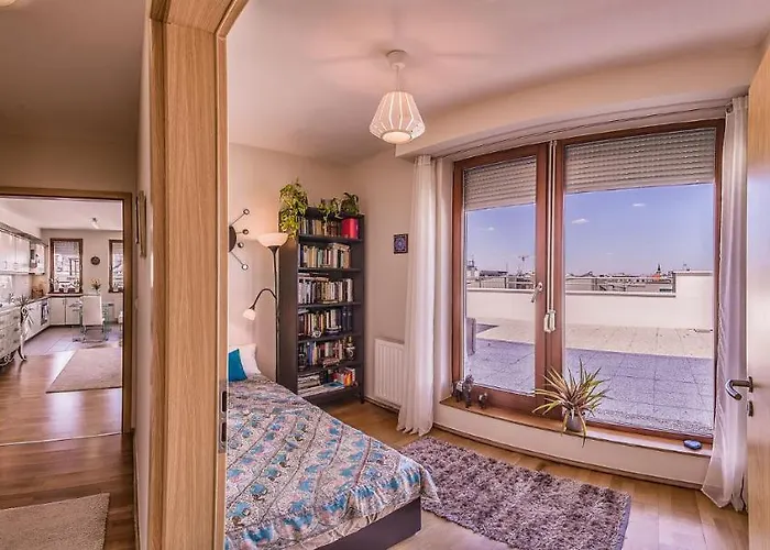 With Private 90 Sqm Rooftop, Free Parking And Air Condition Apartment